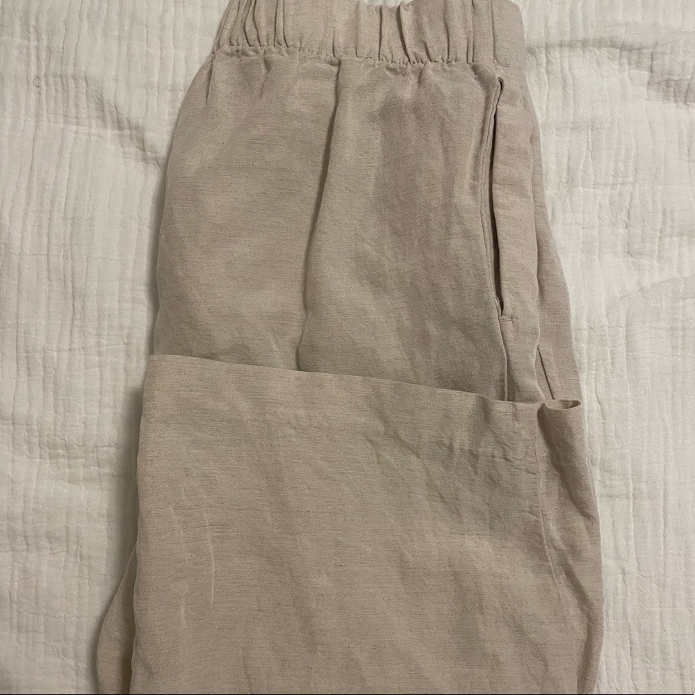 Linen Wide Leg Pants